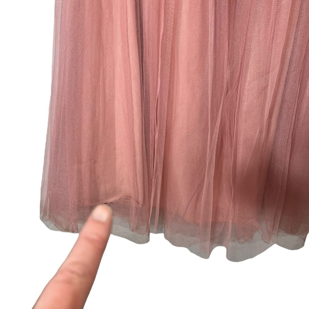JENNY YOO Annabelle Convertible Tull Maxi Dress in Begonia Pink‎ 1452 - Picture 11 of 13